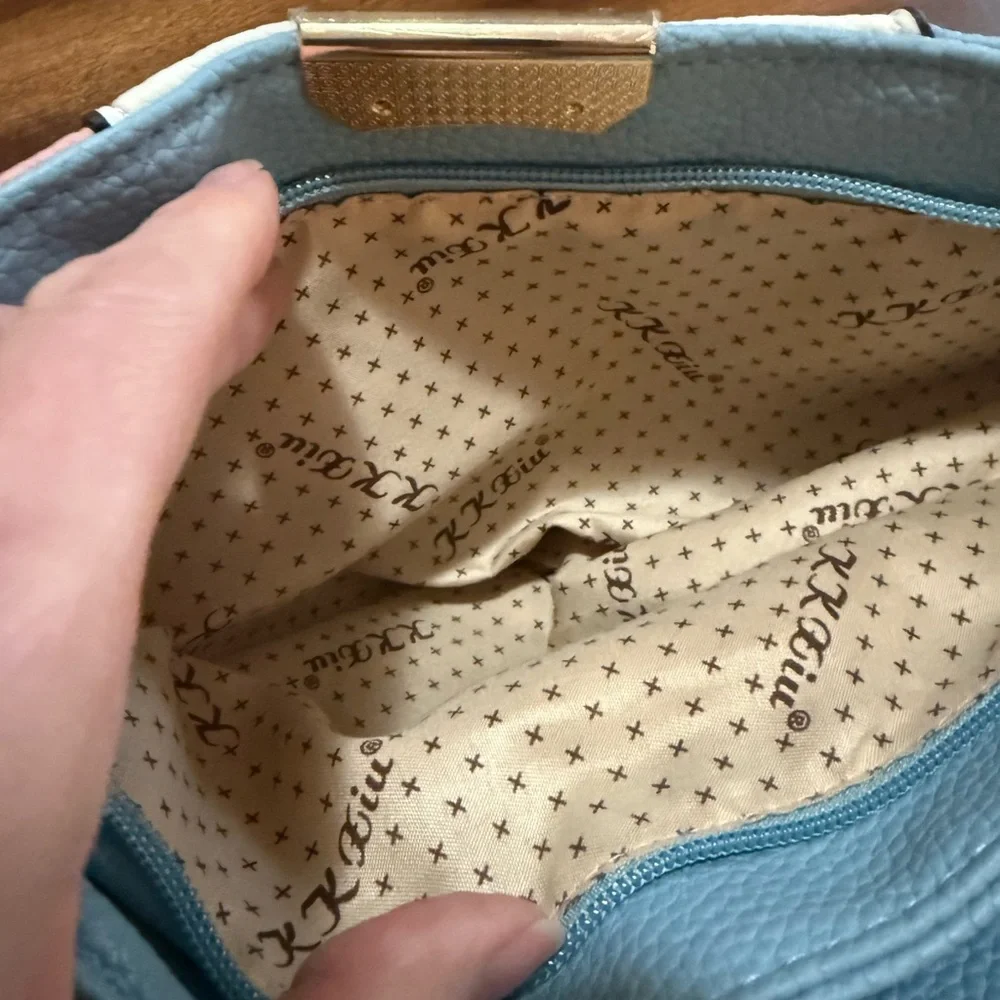 KKXIU Stylish Tricolor Satchel Bag NWOT